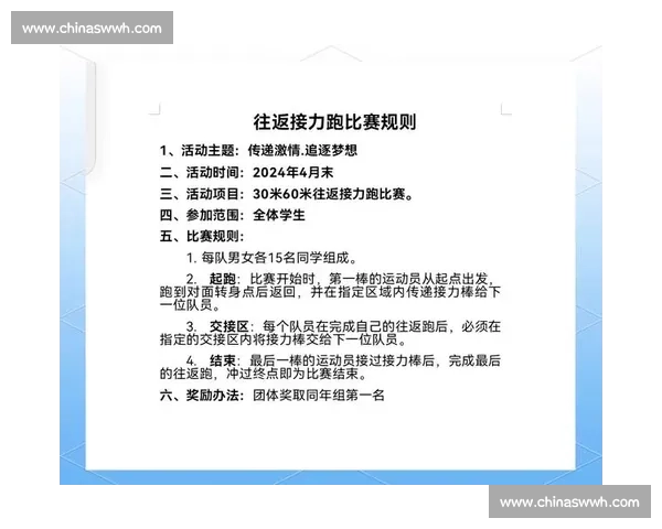 游泳接力比赛规则详解与战术策略分析